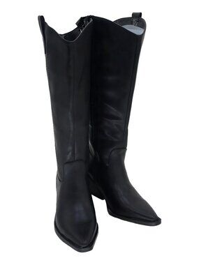 Wild Pair Letitiaa Women's Western Boots Black Smooth Size 10M